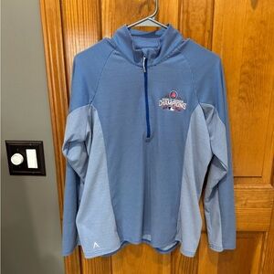 Antigua Cubs World Series 1/4 zip pullover- size XL